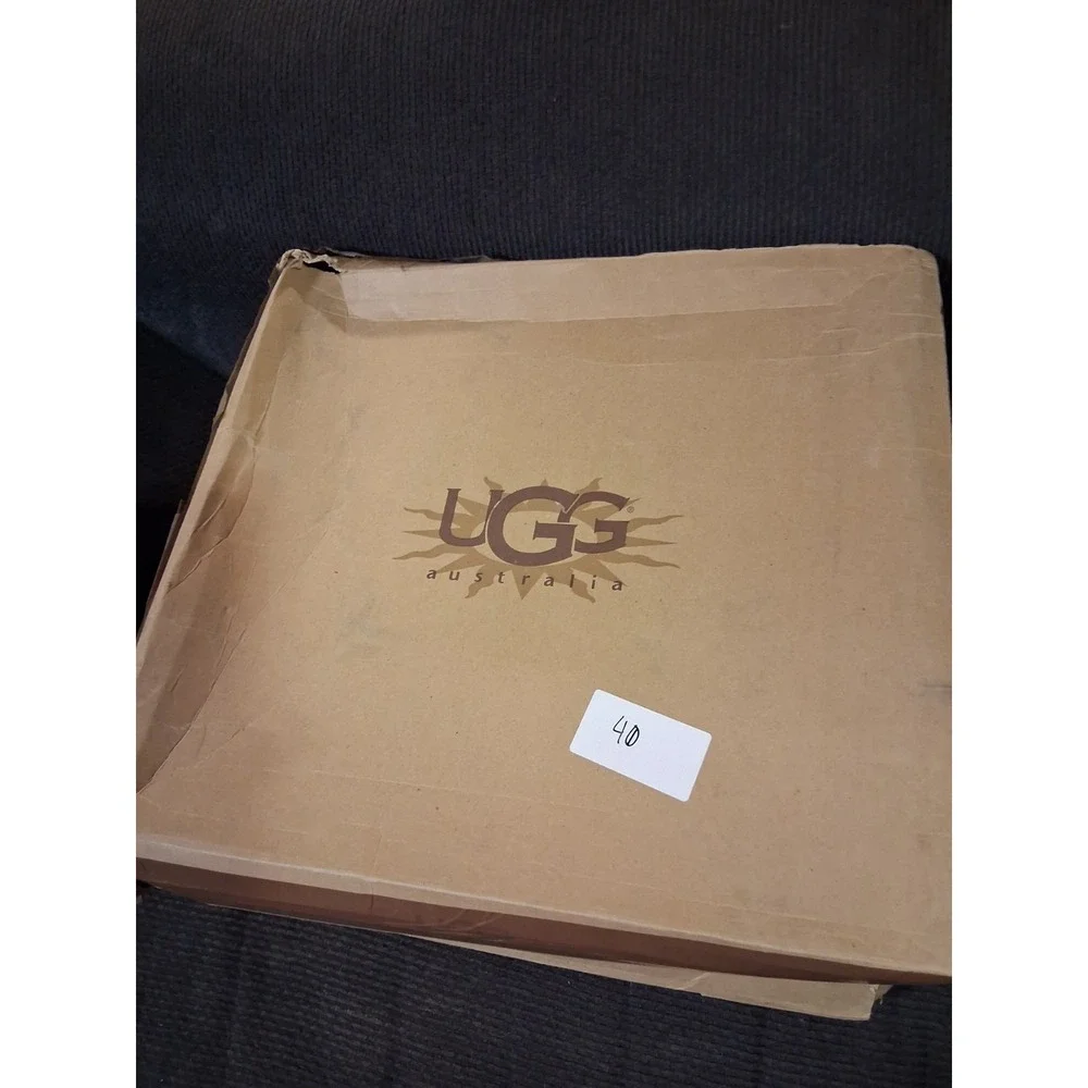 UGG Adirondack Tall III‎ Chestnut Leather Fur Boots Womens Size 5 -NIB-